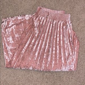 A New Day Velvet Pleated Skirt